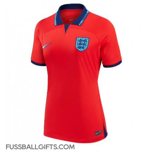 England Fußballbekleidung Auswärtstrikot Damen WM 2022 Kurzarm